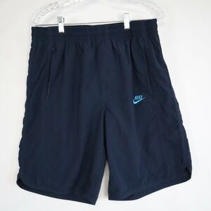 Nike Shorts Mens Large Sportswear Activewear Gym Training Athletic Dark Blue